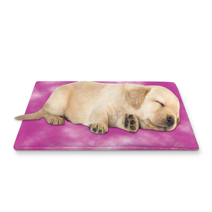 Pink Tie Dye Print Pet Cooling Mat Cover