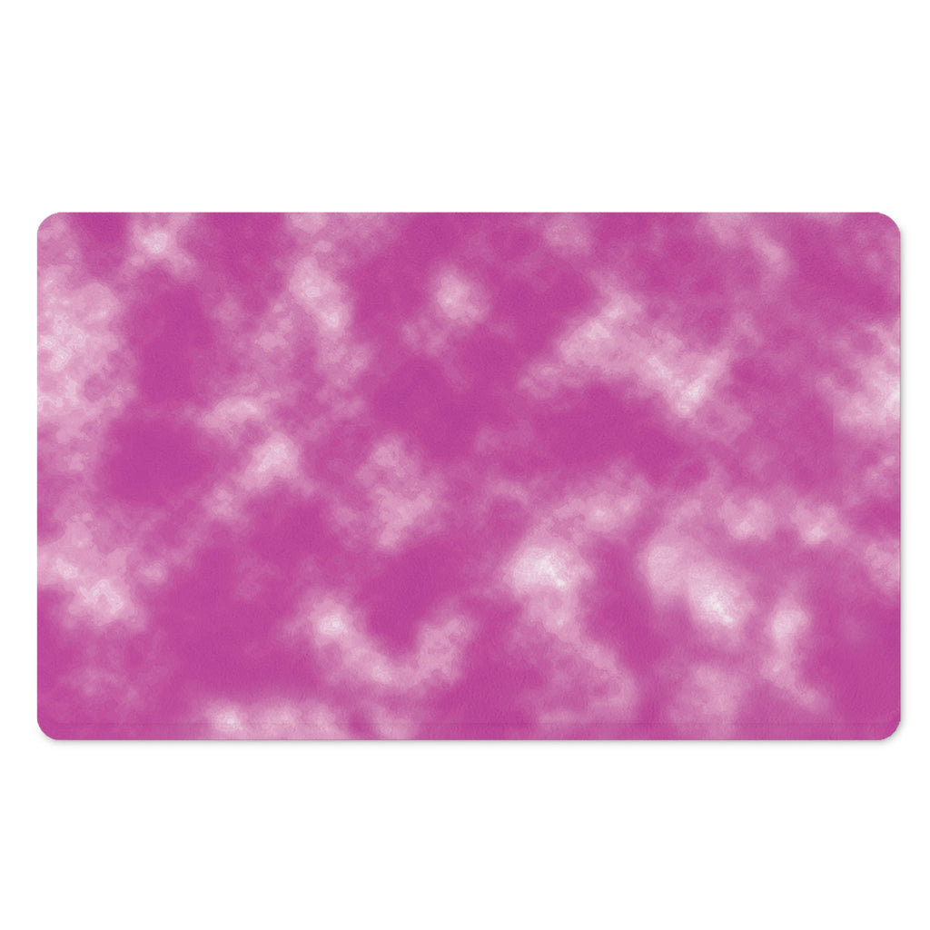 Pink Tie Dye Print Polyester Doormat