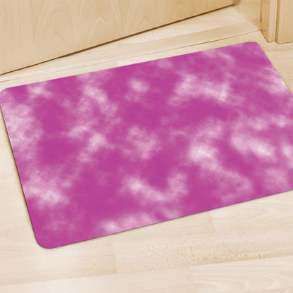 Pink Tie Dye Print Polyester Doormat