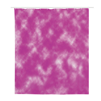 Pink Tie Dye Print Polyester Shower Curtain