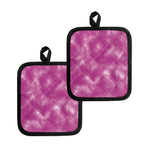 Pink Tie Dye Print Pot Holders