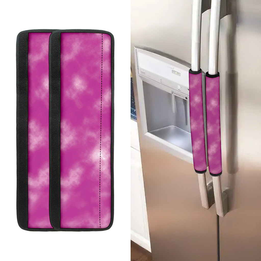 Pink Tie Dye Print Refrigerator Handle Covers