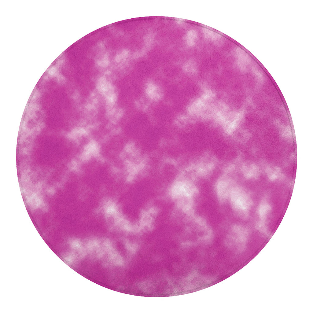 Pink Tie Dye Print Round Blanket