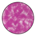 Pink Tie Dye Print Round Floor Mat