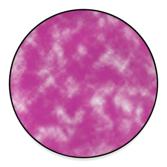 Pink Tie Dye Print Round Floor Mat