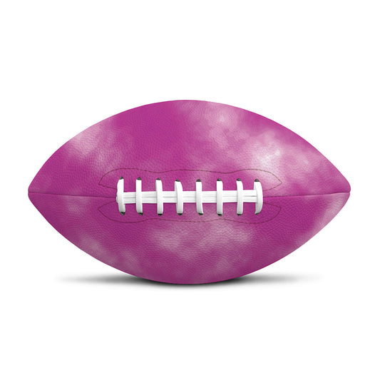Pink Tie Dye Print Rugby Ball