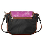 Pink Tie Dye Print Saddle Bag