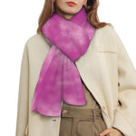 Pink Tie Dye Print Scarf