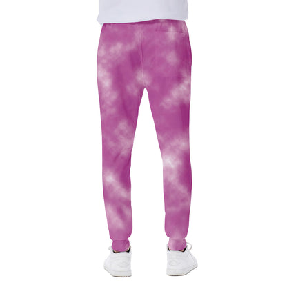 Pink Tie Dye Print Scuba Joggers