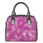 Pink Tie Dye Print Shoulder Handbag