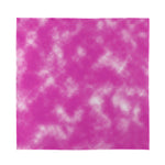 Pink Tie Dye Print Silk Bandana
