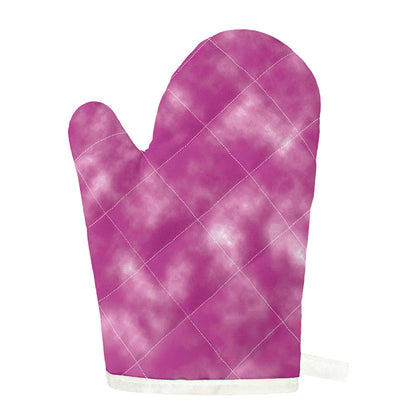 Pink Tie Dye Print Single Oven Mitt