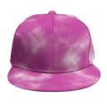 Pink Tie Dye Print Snapback Cap