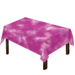 Pink Tie Dye Print Tablecloth