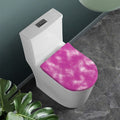 Pink Tie Dye Print Toilet Lid Cover