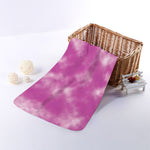 Pink Tie Dye Print Towel