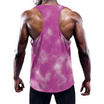 Pink Tie Dye Print Training Tank Top