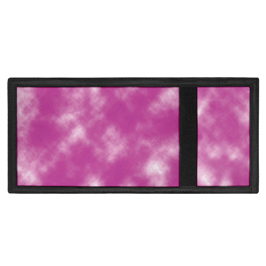 Pink Tie Dye Print Trifold Wallet