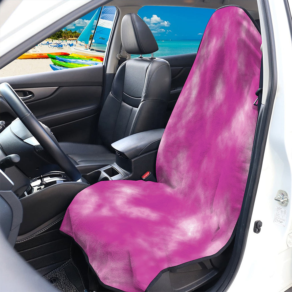 Pink Tie Dye Print Waterproof Car Seat Cover