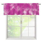 Pink Tie Dye Print Window Valance