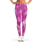 Pink Tie Dye Print Women's Leggings