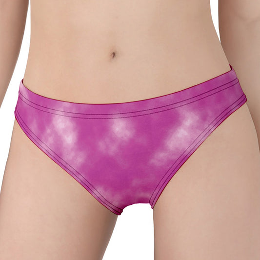 Pink Tie Dye Print Women's Panties