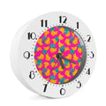 Pink Tropical Banana Pattern Print Alarm Clock