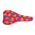 Pink Tropical Banana Pattern Print Bicycle Seat Cover