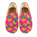 Pink Tropical Banana Pattern Print Casual Shoes