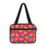 Pink Tropical Banana Pattern Print Double Strap Bible Bag