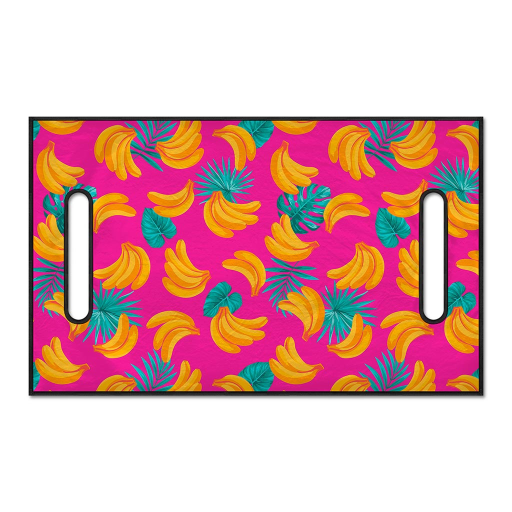 Pink Tropical Banana Pattern Print Golf Cart Seat Cover
