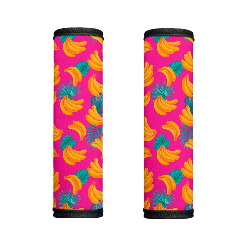 Pink Tropical Banana Pattern Print Handle Covers