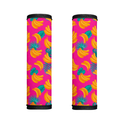 Pink Tropical Banana Pattern Print Handle Covers