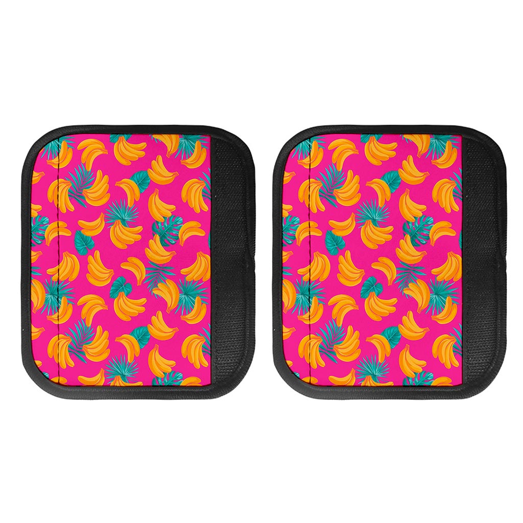 Pink Tropical Banana Pattern Print Handle Covers