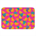 Pink Tropical Banana Pattern Print Indoor Door Mat
