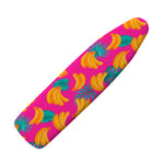 Pink Tropical Banana Pattern Print Ironing Board Cover
