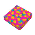 Pink Tropical Banana Pattern Print Outdoor Seat Cushion Cover