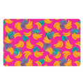 Pink Tropical Banana Pattern Print Polyester Doormat