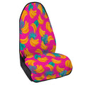Pink Tropical Banana Pattern Print Waterproof Car Seat Cover