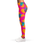 Pink Tropical Banana Pattern Print Women's Leggings