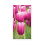 Pink Tulip Print Baby Crib Sheet
