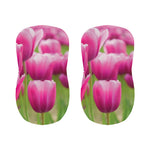 Pink Tulip Print Bar Stool Covers