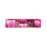 Pink Tulip Print Bed Runner