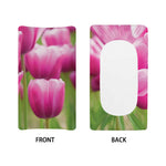 Pink Tulip Print Changing Pad Cover