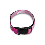 Pink Tulip Print Dog Collar