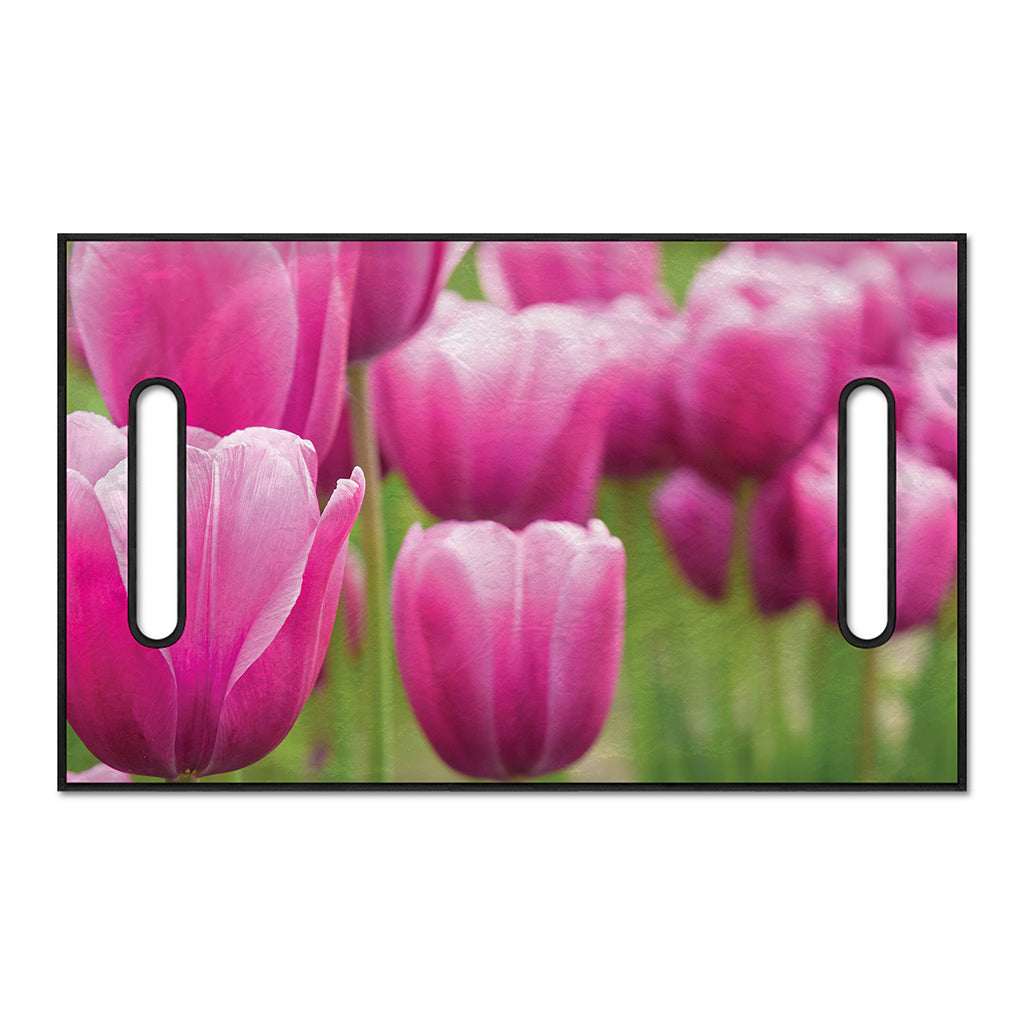 Pink Tulip Print Golf Cart Seat Cover