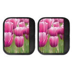 Pink Tulip Print Handle Covers