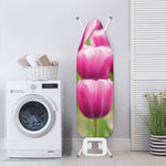Pink Tulip Print Ironing Board Cover