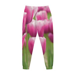 Pink Tulip Print Jogger Pants