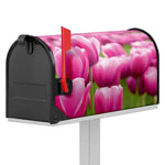 Pink Tulip Print Mailbox Cover